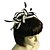 abordables Casque de Mariage-à double cerceau tête couleur chic, avec une plume (plus de couleurs disponibles)