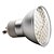 halpa Lamppumonipakkaus-GU10 2.5W 60x3528smd 150lm 2700K lämmin valkoinen valo johti spot lamppu (220-240v)