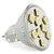 baratos Lâmpadas-Lâmpada de Foco GU4 2 W 120 LM 2800K K Branco Quente 9 SMD 5050 DC 12 V MR11