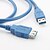 olcso USB-kábelek-USB 3.0 aa férfiak és nők hosszabbító kábel (1m, kék)
