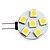 baratos Luzes LED de Dois Pinos-1 W Lâmpadas de Foco de LED 150 lm G4 6 Contas LED SMD 5050 Branco Quente 12 V / #