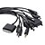 abordables Gadgets USB-universelle 10-en-1 câble d&#039;alimentation USB (27cm, noir)