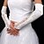 Недорогие Вечерние перчатки-сатин / кружевные свадебные перчатки без пальцев длина опера