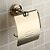 billiga Badrumskollektion-Toalettpappershållare Ti-PVD Väggmonterad 58 x 80 x 150mm (2.3 x 3.2 x 6&quot;) Mässing Antik
