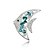 cheap Pins and Brooches-Gorgeous Crystal Platinum Plated Fish Brooch (More Colors)