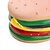 cheap Dog Toys-Squeaking Hamburger Toy for Dogs
