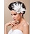 baratos Capacete de Casamento-Copy To Headpiece For Wedding Gorgeous Feather With Rhinestones/ Tulle