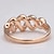 voordelige Ringen-schitterende zirconia 18k vergulde kronkelende vorm fashion ring