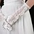 cheap Party Gloves-Satin / Lace Elbow Length Fingertips Bridal Gloves With Appliques (More Colors)