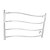 voordelige Badaccessoires-60w wall mount spiegel afwerking stroomlijnen ronde buis handdoek warmmer droogrek