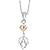 cheap Necklaces-Gorgeous Rhinestone Plated 925 Silver Fish Necklace (More Colors)