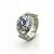 levne Prsteny-Cubic Zirconia pokovených platinou kulatý tvar módní kroužek