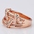 cheap Rings-Gorgeous Cubic Zirconia 18K Gold Plated Crisscross Fashion Ring