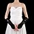cheap Party Gloves-Satin Elbow Length Glove Party / Evening Gloves With Beading