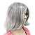 Недорогие Парики из искусственных волос-шапки syntheitc серый короткий прямой парик партия