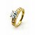 cheap Rings-Luxurious Cubic Zirconia Platinum Plated Big Round Shape Fashion Ring (More Colors)