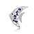 cheap Pins and Brooches-Gorgeous Crystal Platinum Plated Fish Brooch (More Colors)