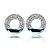 voordelige Oorbellen-zilver van hoge kwaliteit aluminium en kristal oorbellen (meer kleuren)