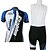 abordables Conjuntos de ropa para hombre-Kooplus Hombre Unisex Manga Corta Maillot de Ciclismo con Shorts Bib - Negro Curvo Bicicleta Petos de deporte / Culotte con tirantes Camiseta / Maillot Pantalones Cortos Acolchados, Transpirable