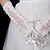 cheap Party Gloves-Satin / Lace Elbow Length Fingertips Bridal Gloves With Appliques (More Colors)