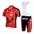 cheap Men&#039;s Clothing Sets-Kooplus Men&#039;s Short Sleeve Cycling Jersey with Bib Shorts Animal Bike Bib Shorts Jersey Clothing Suit Breathable Quick Dry Sports Polyester Clothing Apparel