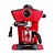 abordables Machines à Café-4-tasse à espresso machine rouge classique