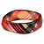 cheap Bracelets-Ladies&#039; Resin Round Bangles Classic Bracelet With Red And Black Veins
