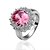 preiswerte Ringe-wunderschönen Kristall platiniertes die königliche Prinzessin Mode-Ring (weitere Farben)