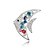 cheap Pins and Brooches-Gorgeous Crystal Platinum Plated Fish Brooch (More Colors)