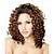 זול פאות סינתטיות-Lace Front Long High Quality Synthetic Curly Brown Hair Wig