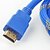 cheap Cables-5M 15FT V1.4 1080P 3D 4K High Speed HDMI Cable w/Ferrite Cores - Blue, Flat Type