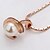 cheap Necklaces-18K Gorgeous Fashion Rhinestone Alloy Pearl Necklace (More Colors)