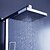 billige Bruserarmaturer-Brusehaner - Moderne Krom Bruse System Keramik Ventil Bath Shower Mixer Taps / Enkelt håndtag tre huller