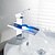 Недорогие Смесители для раковин Sprinkle®-Хромированный, кран водопад, для ванной комнаты, с функцией изменение цвета