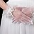 זול כפפות למסיבות-Tulle Wrist Length Fingertips Bridal Gloves
