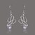 cheap Earrings-Gorgeous Silver Plate Crystal Shape Earring