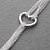 preiswerte Armbänder-Fashion Silver Plated Chains And Heart Unisex Bracelet