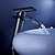 cheap Waterfall Faucets-Bathroom Sink Faucet - Waterfall Nickel Brushed Vessel One Hole / Single Handle One HoleBath Taps