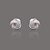 זול עגילים-Gorgeous Silver Plate Mesh Ball Earring