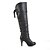 Недорогие Женские ботинки-Spring Fall Winter Fashion Boots Leatherette Casual Dress Spool Heel Lace-up Black Brown White
