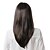 halpa Synteettiset peruukit-korkiton korkealaatuinen synteettinen ruskeat suorat hiukset peruukki