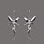billige Øredobber-nydelig sølvfat engel slipp ørering