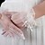 זול כפפות למסיבות-Tulle Wrist Length Fingertips Bridal Gloves
