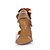 baratos Sapatos de mulher-bombas de peep toe couro sintético / sandálias partido / noite sapatos com bowknot (cores mais)
