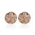 cheap עגילים-18K Gold Plated Goegeous Onyx With Flower Shape Fashion Earrings