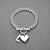 cheap Bracelets-Fashion Silver Plated Heart&amp;J Unisex Bracelet