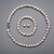 ieftine Seturi de Bijuterii-Alb Perle Seturi de bijuterii femei Argintiu cercei Bijuterii Pentru Nuntă Petrecere Aniversare Zi de Naștere Logodnă Cadou / Cercei / Coliere