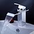 abordables Classiques-Robinet lavabo - Jet pluie Chrome Set de centre 1 trou / Mitigeur un trouBath Taps