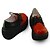 cheap Lolita Footwear-Wine Red and Black 9cm Wedge Punk Lolita Shoes with Shoelace