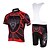 cheap Men&#039;s Clothing Sets-Kooplus Men&#039;s Short Sleeves Cycling Jersey with Bib Shorts Cartoon Bike Bib Shorts Jersey Clothing Suits, Quick Dry, Ultraviolet